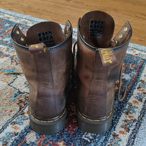 Dr. Martens 1460 Crazy Horse Leather Boots - Picture 3 of 6